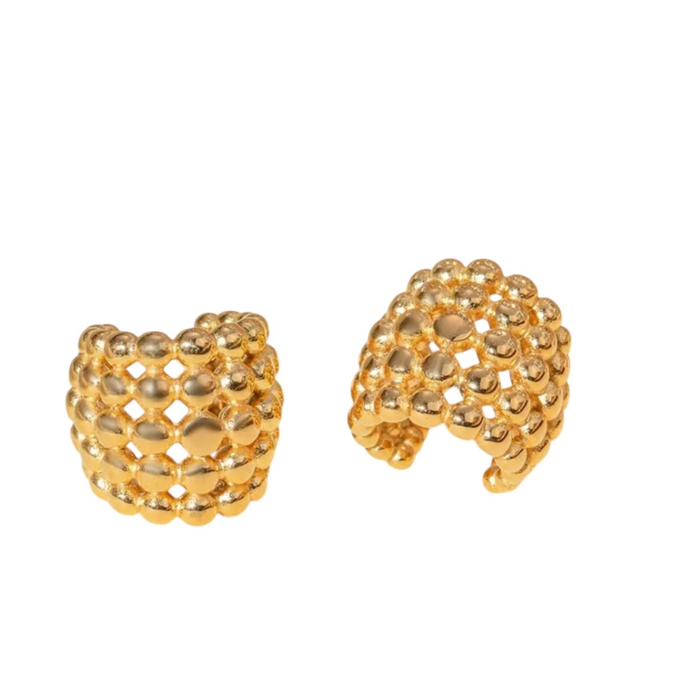 3 FOR $15 Gold Beaded Women's Earrings